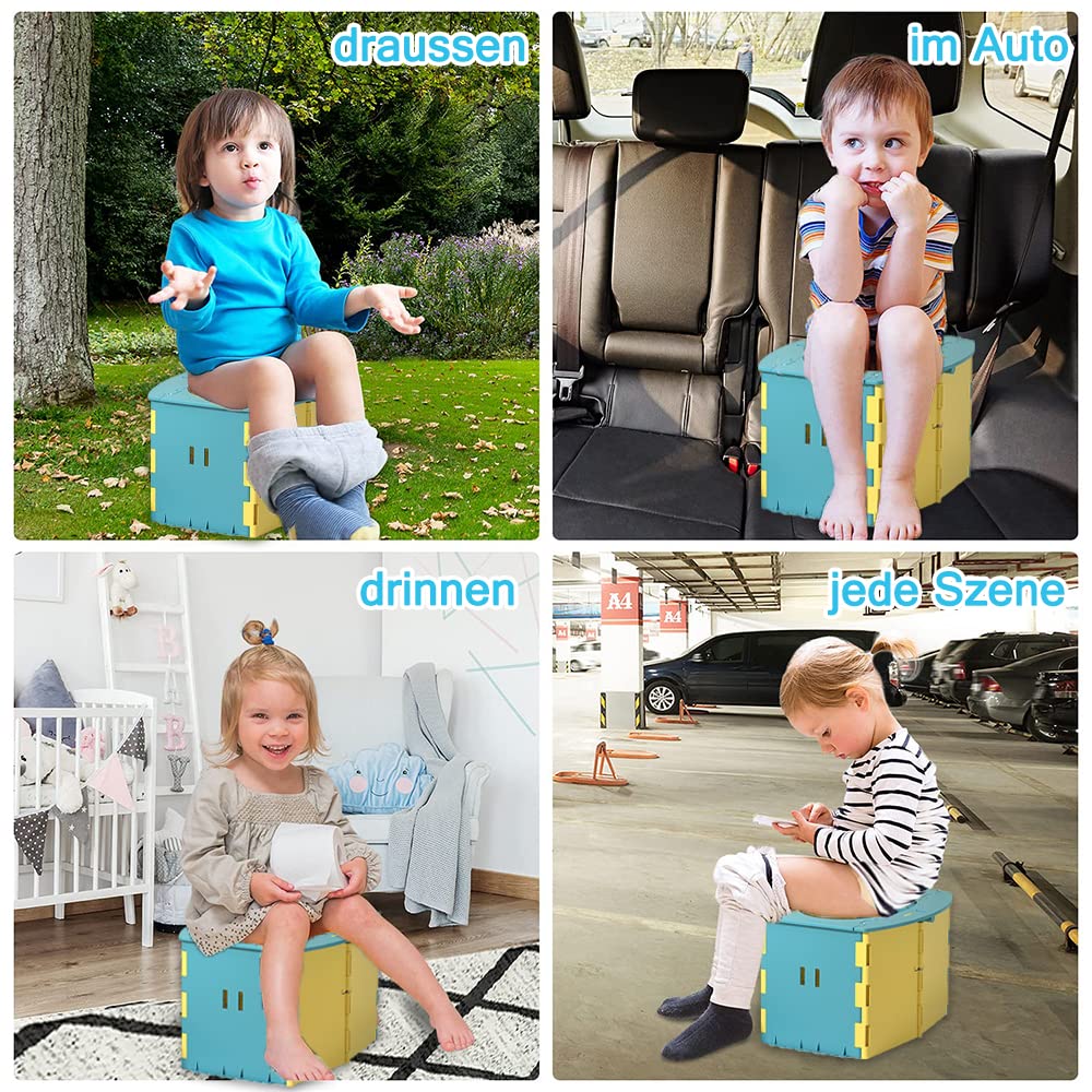 Orinal plegable para bebe,Orinal de Viaje para Niños,Inodoro Infantil Plegable,Orinal portatil infantil plegable,Asiento Inodoro Plegable,Orinal wc infantil (Rosa)