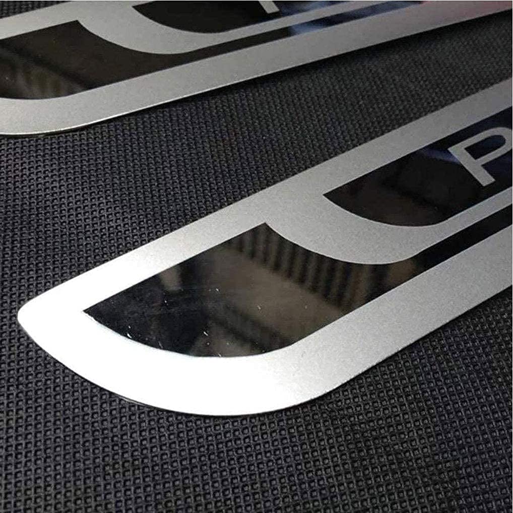 4 Pezzi Battitacco in Acciaio Inossidabile per Auto Sticker per Peu-geot 308 208 508 207 3008 2008 307, Esterno Battitacco Protezione Plates Anti-Graffio Scuff Adesivi Decorativi Accessori