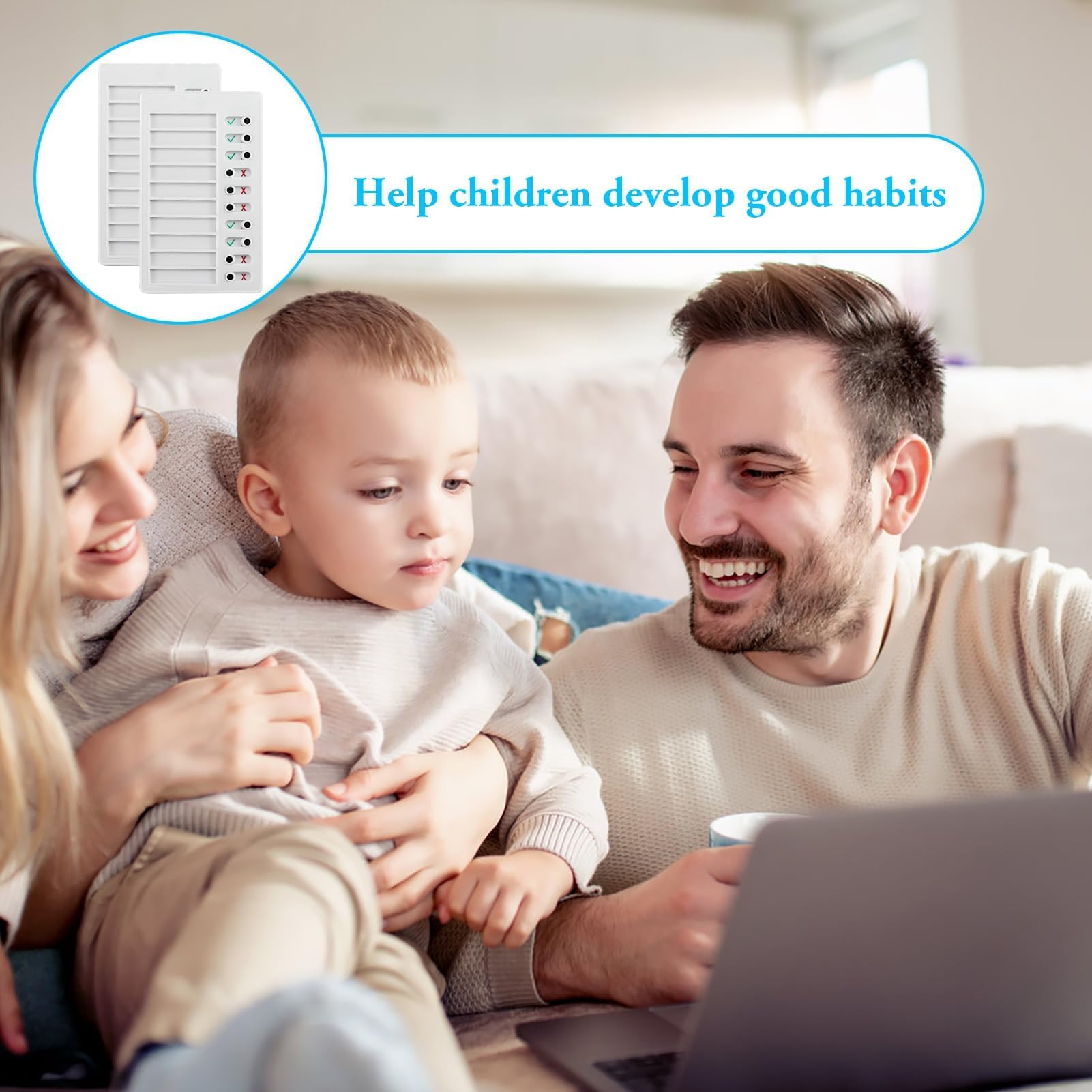 Juego de 2 pizarras de plástico extraíbles reutilizables para planificación de tareas diarias para la lista de comprobación de mensajes de Elder My Chores