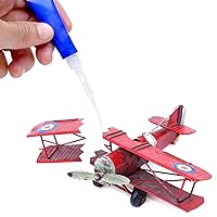 Vista 3 de Hsei 200 piezas de micropuntas de plástico con pegamento para botellas, extensor de pegamento aplicador de precisión para manualidades