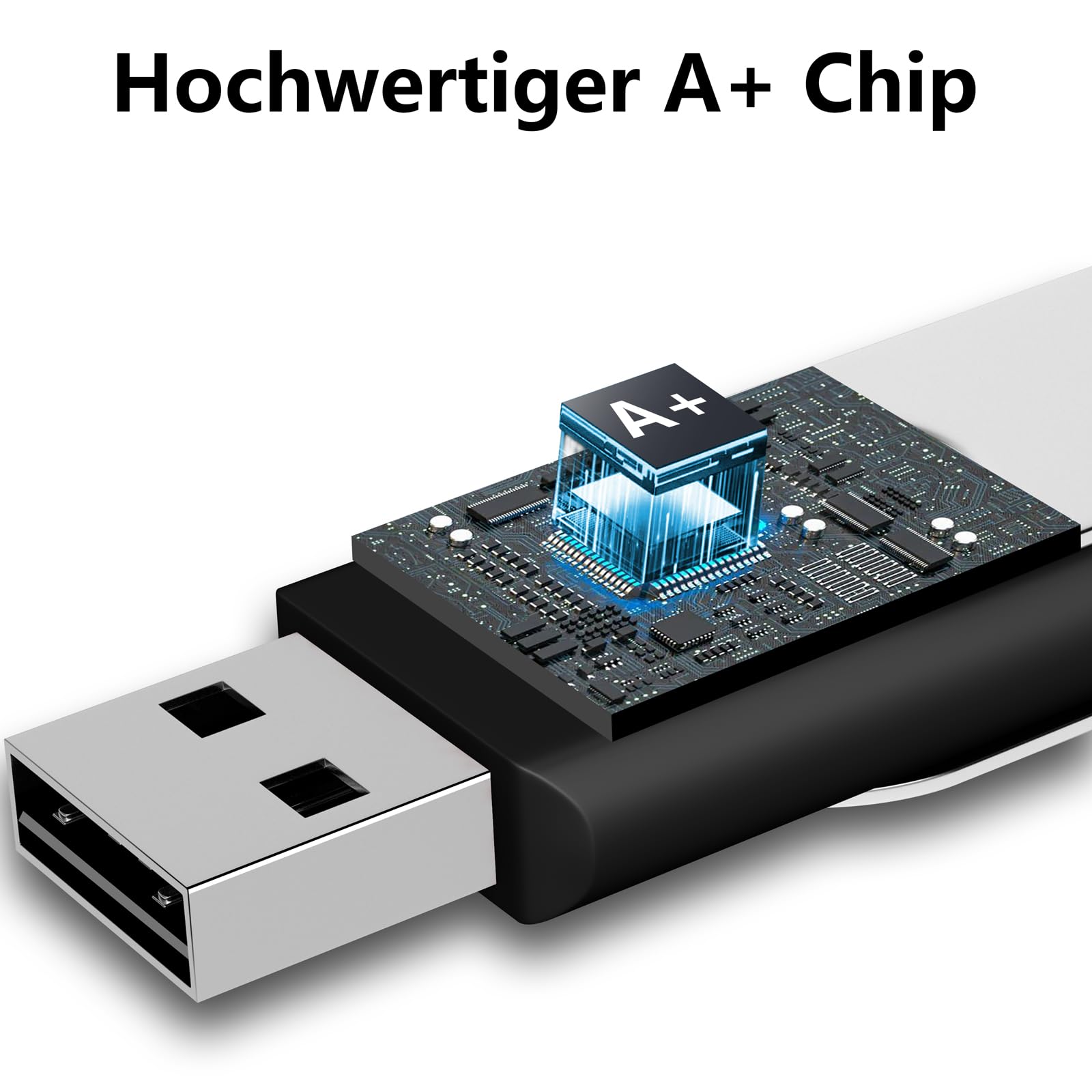 Memory Stick 32 GB 3 unidades, unidades flash USB 2.0 de AreTop Transferencia de datos rápidamente con diseño giratorio (rosa/blanco/morado)