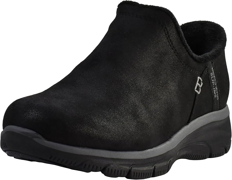 Skechers Women's Easy Going Modern Hour Slip-Ins | Hands Free Slip-Ins, Air-Cooled Memory Foam, Relaxed Fit, Faux Fur Lining, Water Repellent, Vegan