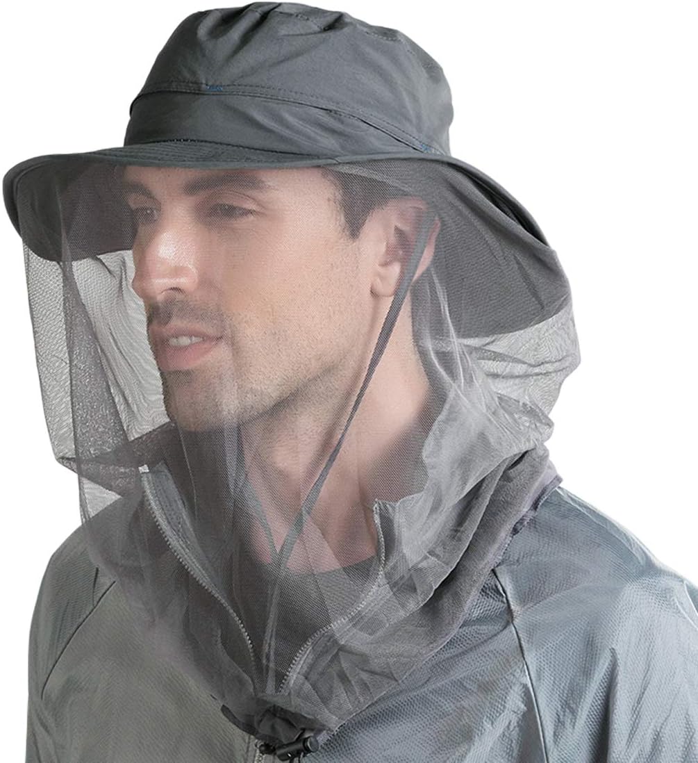 FALETO Men's t Safari Mesh Hats Outdoors Fishing Hat Sun Proction Cap