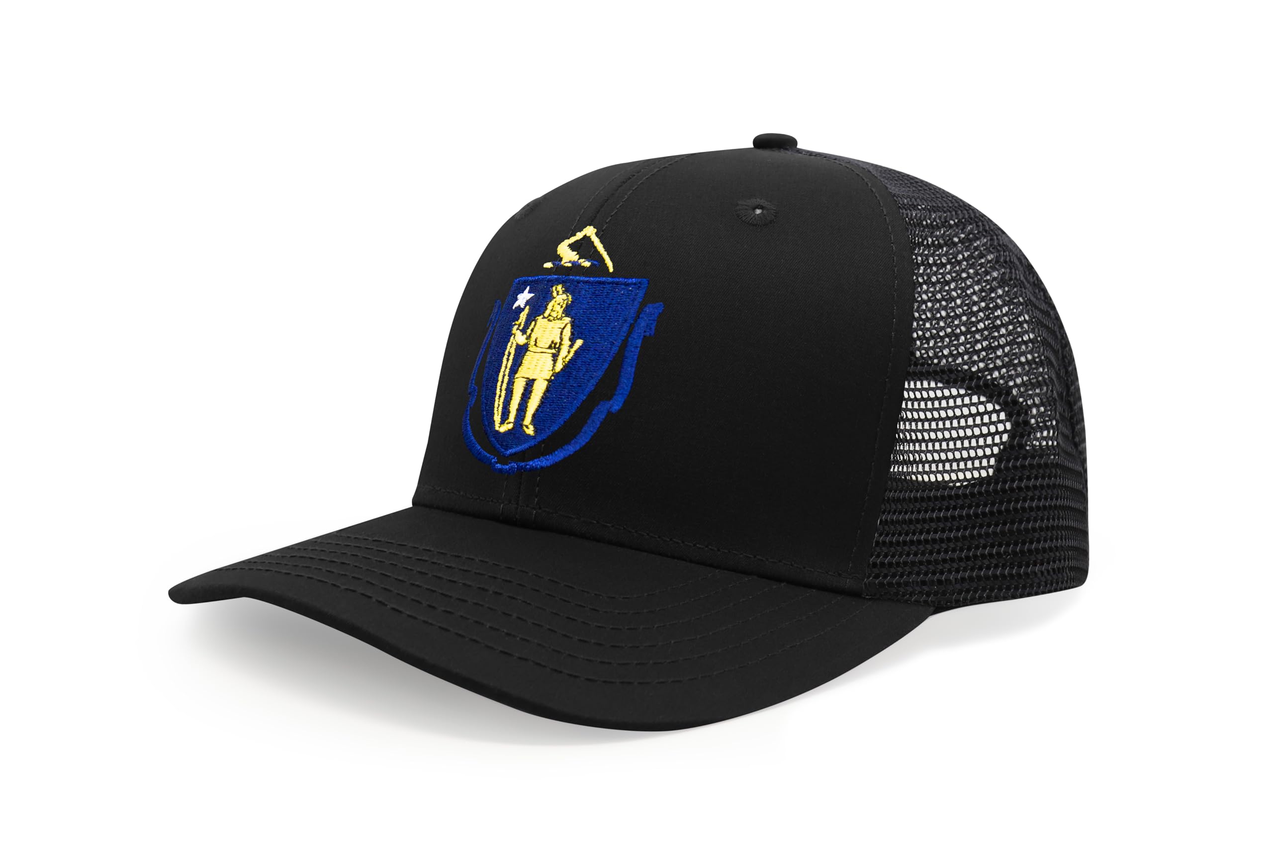 International Tie State Hat for Men and Women, Adjustable Snapback Trucker Baseball Cap with Embroidered Patch