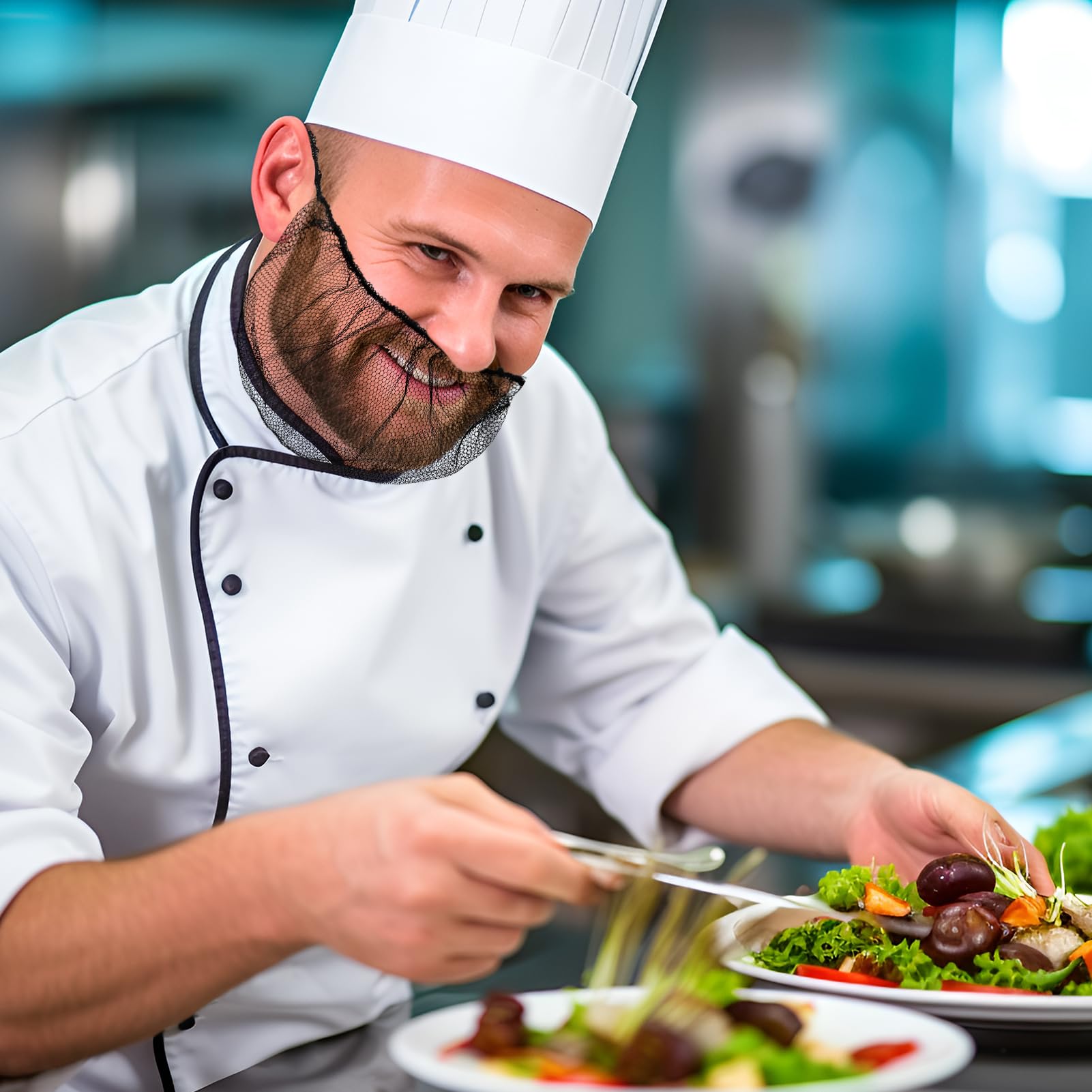 Disposable Beard Nets for Food Service -6