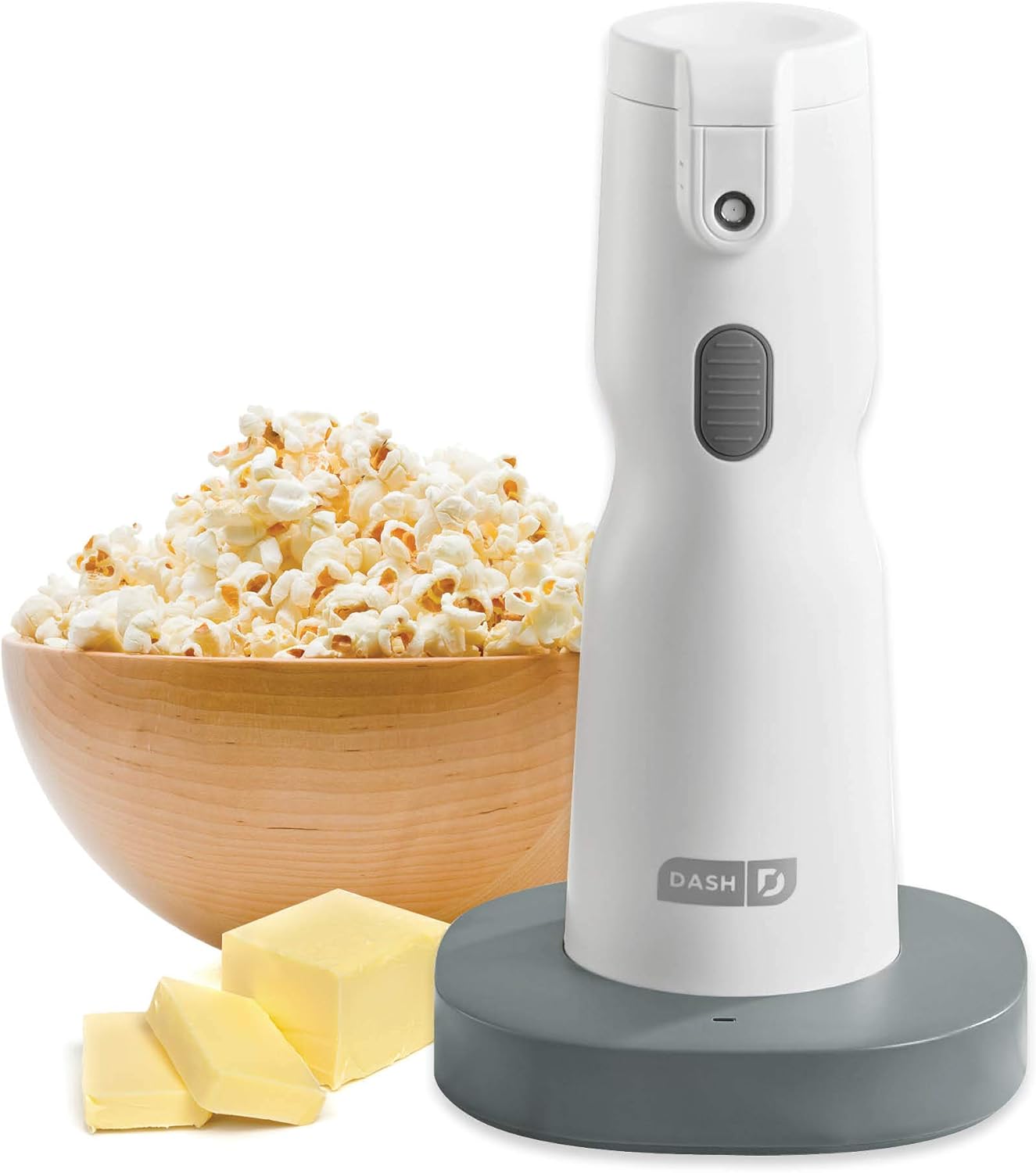 Dash Electric Butter Sprayer, Cordless Butter Sprayer for Popcorn, Toast, Entrees and More - White Butter Sprayer - White