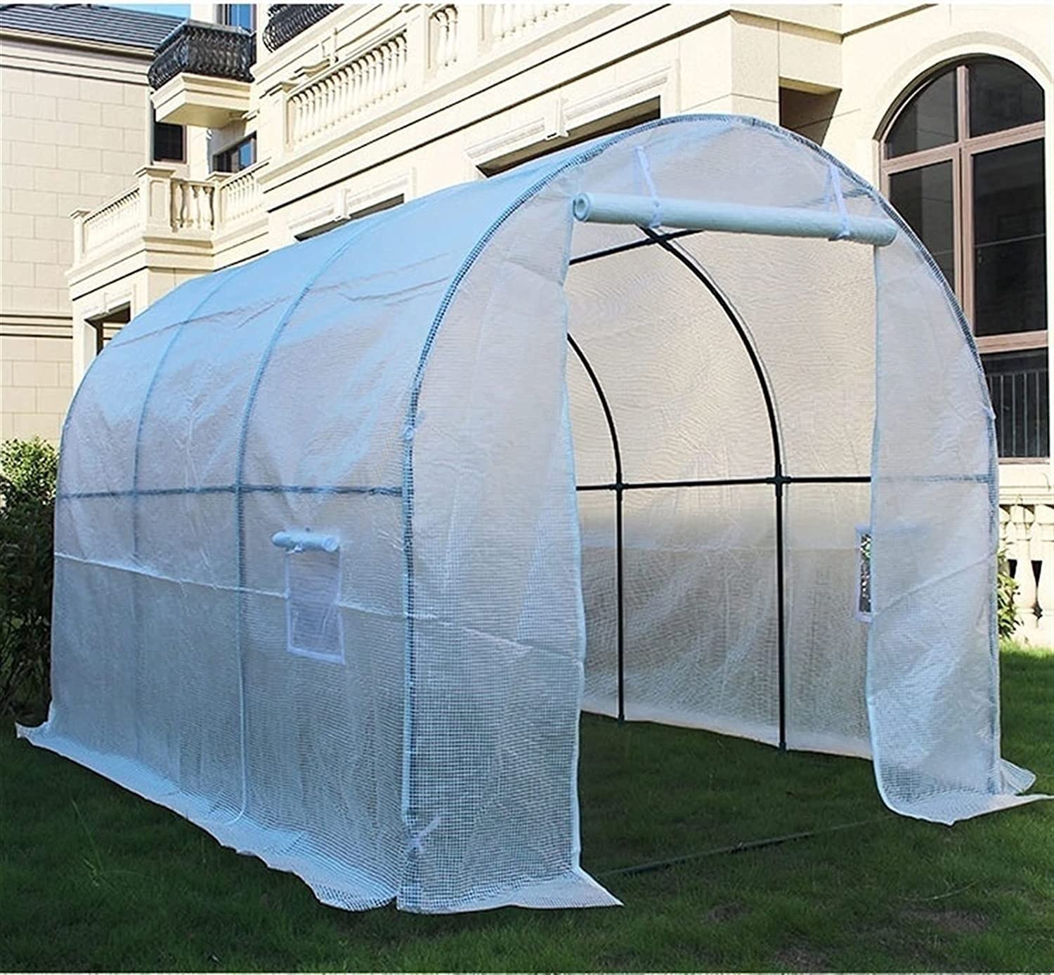 OKUOKA Grande Serre extérieure complète du Tunnel avec châssis en Acier Lourd, Jardin de tomates Hothouse, 2m / 3M / 4M / 5m / 6m de Long Qualité Couverture Tarp (Size : 500x200x200cm)
