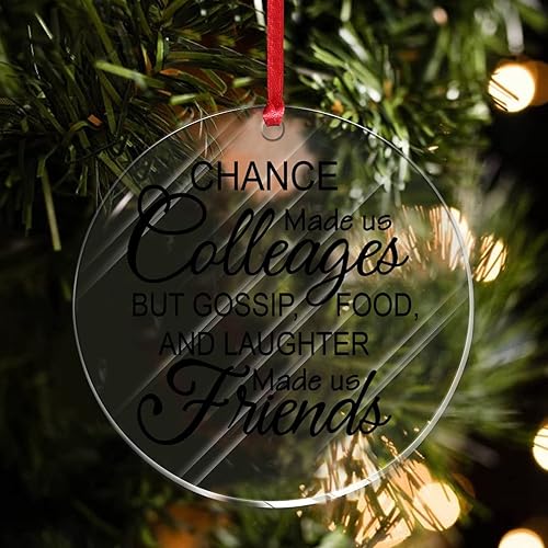 Miniatura 5 de Chance Made Us Colleges - Divertidos adornos colgantes para compañeros de trabajo, regalos para mujeres, adorno de árbol de Navidad, decoración de