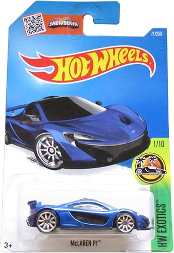 Auto Hot Wheels, 2016HW Exotics, McLaren P1azul 71250