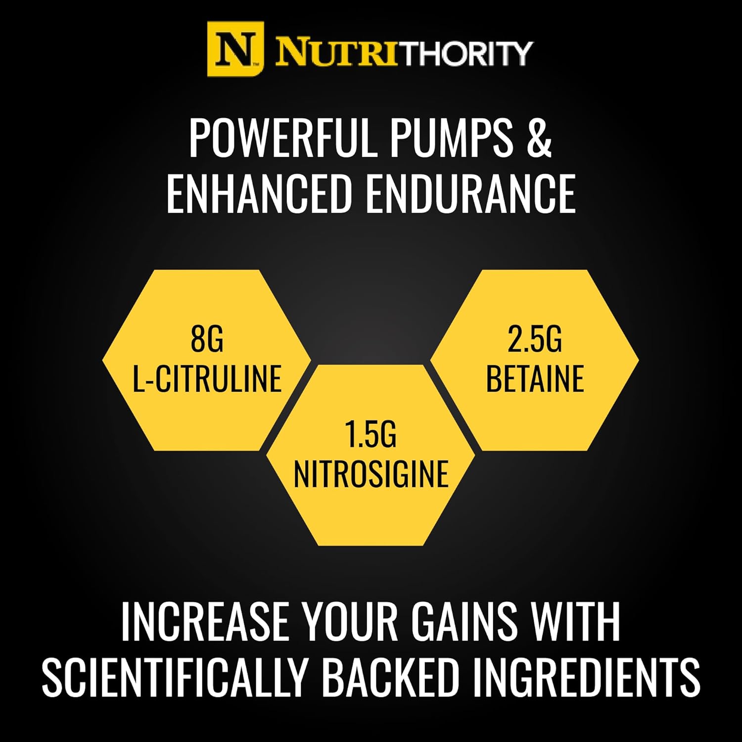 Nutrithority - Mr. Fusion Pump Pre Workout Powder, Strong Pre Workout, No Creatine, Energy Powder with Amino Acids for Men and for Women, Build Muscle, Keto Friendly (Pineapple Punch) (40 Servings)