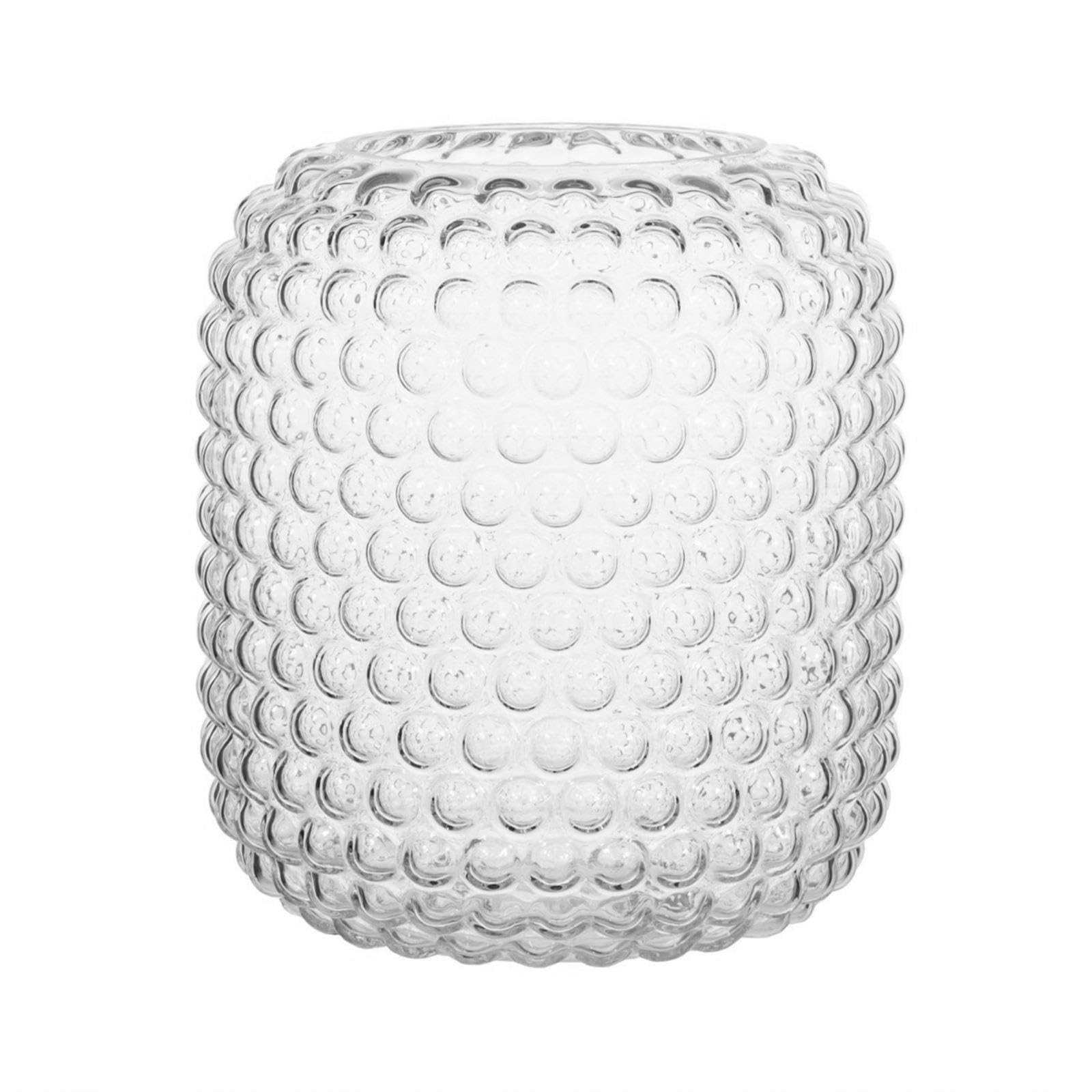 Simpa Clear Tabletop Centrepiece Bubble Glass Modern Vase 15Cm (H)
