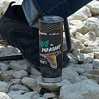 Vista 6 de GRITR 20 oz/600 ml Stainless Steel Double Wall Vacuum Insulated Tumbler for Coffee, Tea, Water, Smoothie Leakproof Reusable Travel Mug w/Lid for