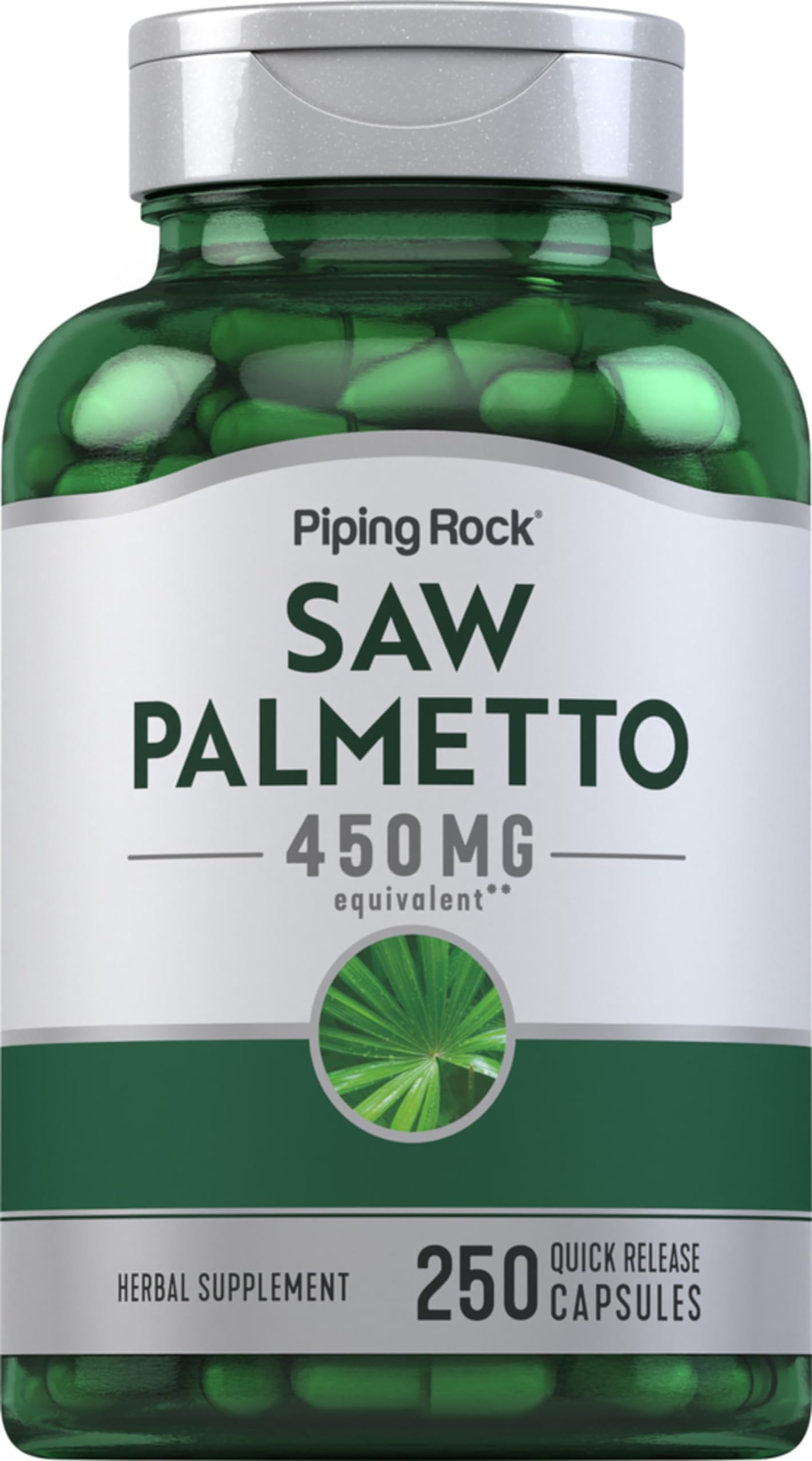Piping Rock Saw Palmetto 450mg | 250 Capsules