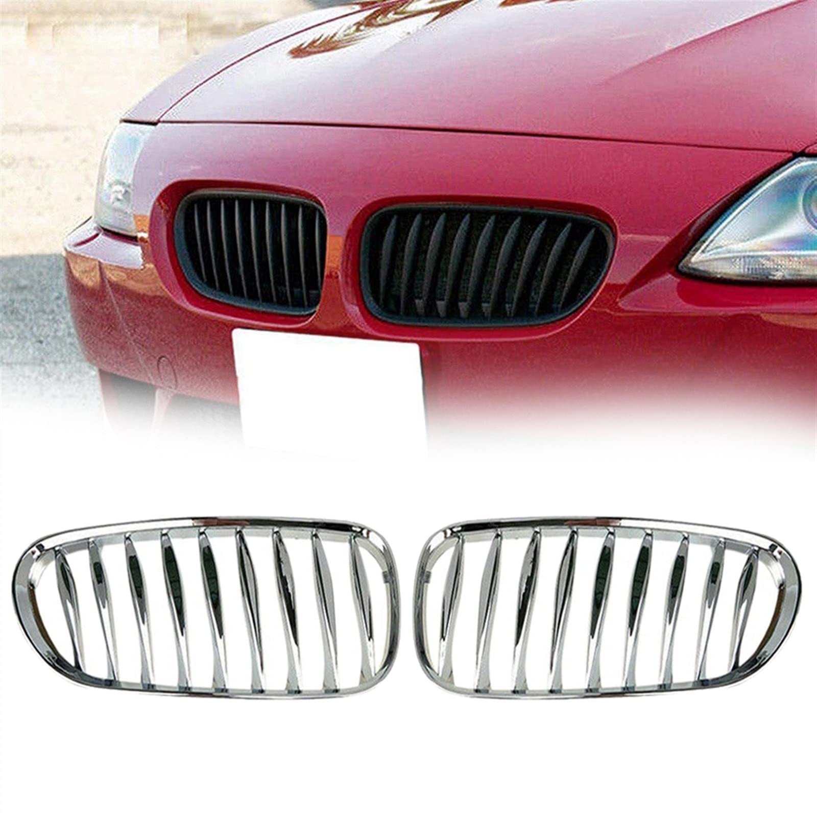 Rejillas de parachoques delantero para solucionar el desgaste exterior en BMW Z4 2003-2009 8