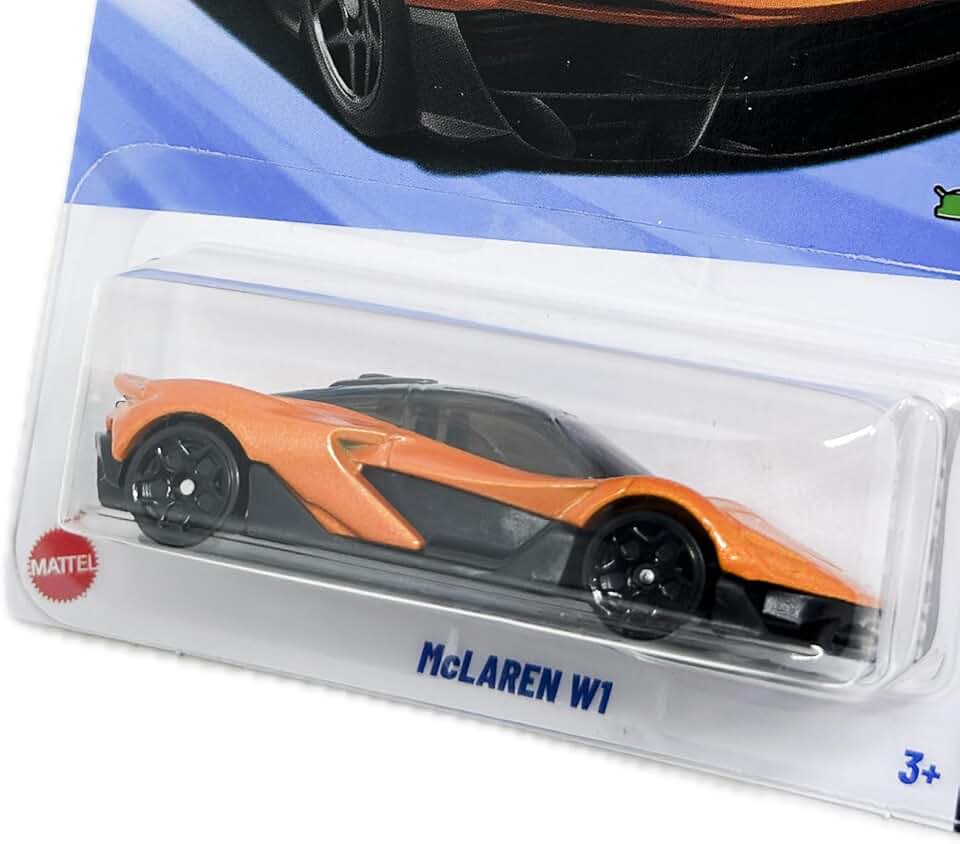 Hot Wheels McLaren W1 [橘色]，HW 比賽日 6/10，142/250，1:64 比例壓鑄汽車