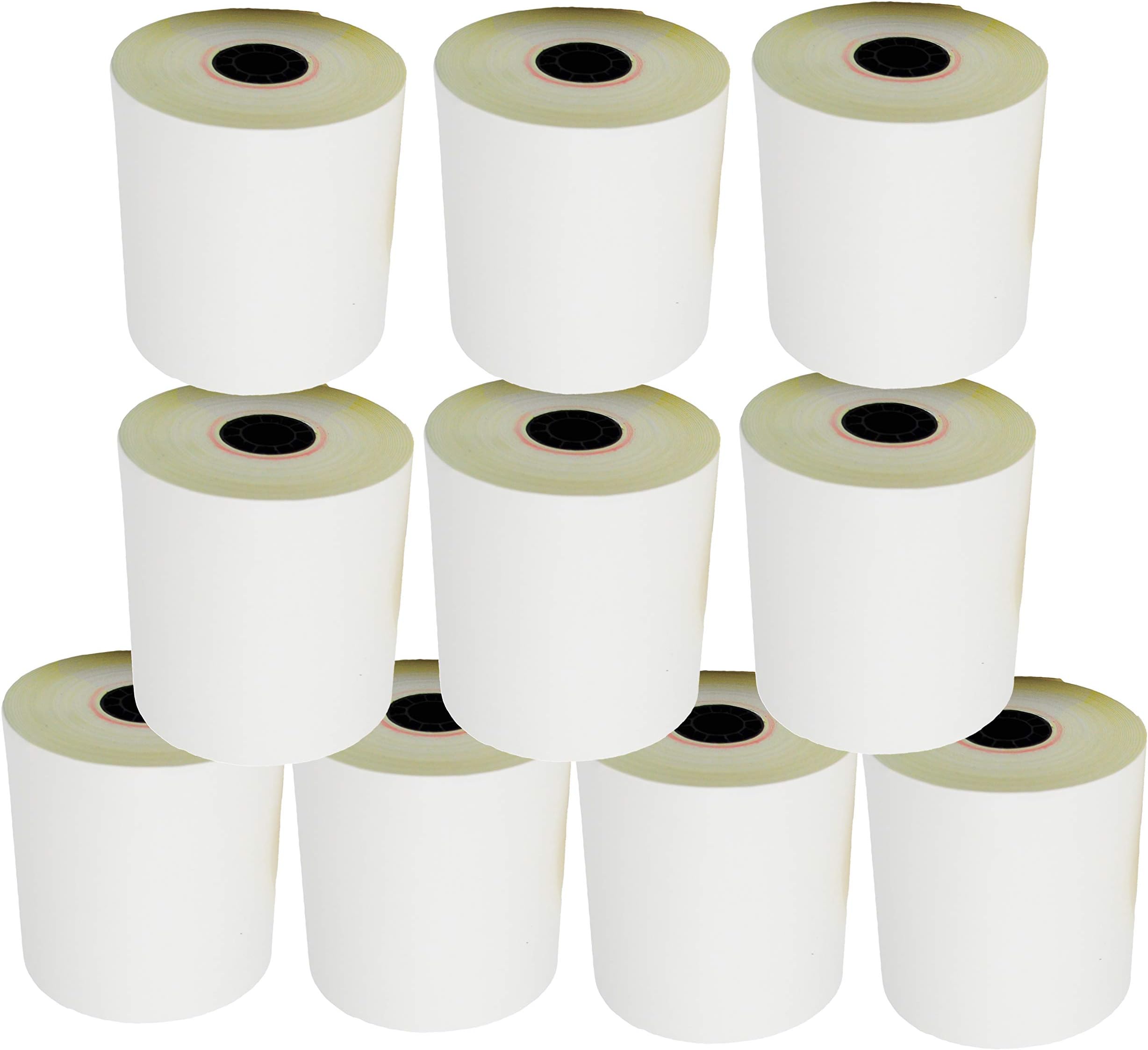 BuyRegisterRolls (Honey Comb Core) Two Ply Carbonless Rolls 3" X 90 Feet, White