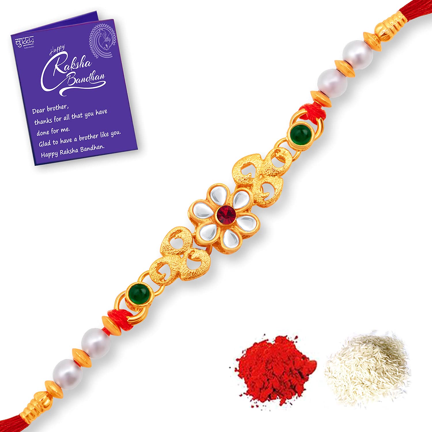 See full amazon price history chart for Sukkhi Rakhi Antique Kundan Designer Gold Plated Premium Rakhi for Brother With Roli Chawal & Greeting Card | Rakhi for Bhaiya | Rakhi for MEN | Kundan Rakhi | (RAK100024) Sukkhi Rakhi Antique Kundan Designer Gold Plated Premium Rakhi for Brother With Roli Chawal & Greeting Card | Rakhi for Bhaiya | Rakhi for MEN | Kundan Rakhi | (RAK100024) (B09414GPTW) Amazon Price History, Amazon Price Tracker