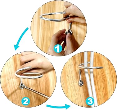 50 Pieces 2 Diameter Screw Mount Bridle Rings, Heavy Duty Cable and Wire Support, Metal Cable Ring Hangers for Low Voltage Cable Wire Management