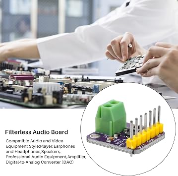 1 Set MAX98357 I2S Audio Amplifier Module, Audio Amplifier Unfiltered Class D Amplifier, Support ESP32 Raspberry Pi Audio Component Amplifiers Receivers and Amplifiers
