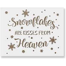 Snowflake Kisses - Christmas Decor, Snowflake & Winter Stencils