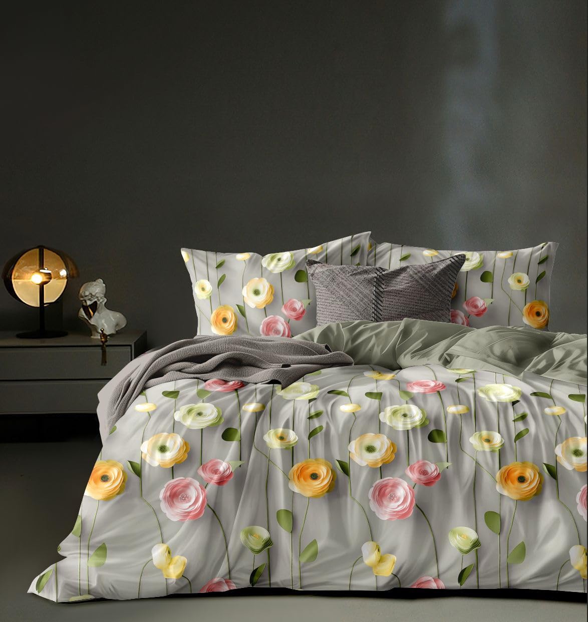 Super King Comforter Set - 4 Piece Bedding -6