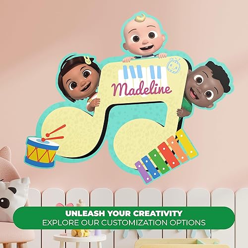 Miniatura 2 de CoComelon - Calcomanías de pared personalizadas con el nombre de JJ, Nina y Cody, nombre personalizado para la decoración de la habitación de tu