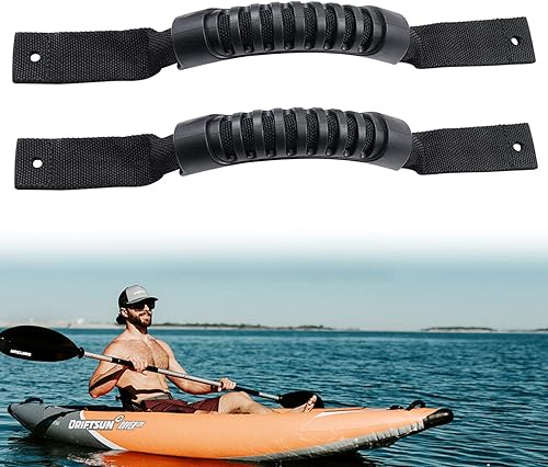 Miniatura 7 de Xximuim Asas de transporte de kayak, duraderas para canoa y barco, mango de transporte de repuesto para kayaks, maleta, equipaje