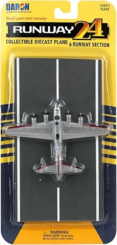 Miniatura 5 de Daron Worldwide Trading Runway24 B-17 Vehículo, color plateado