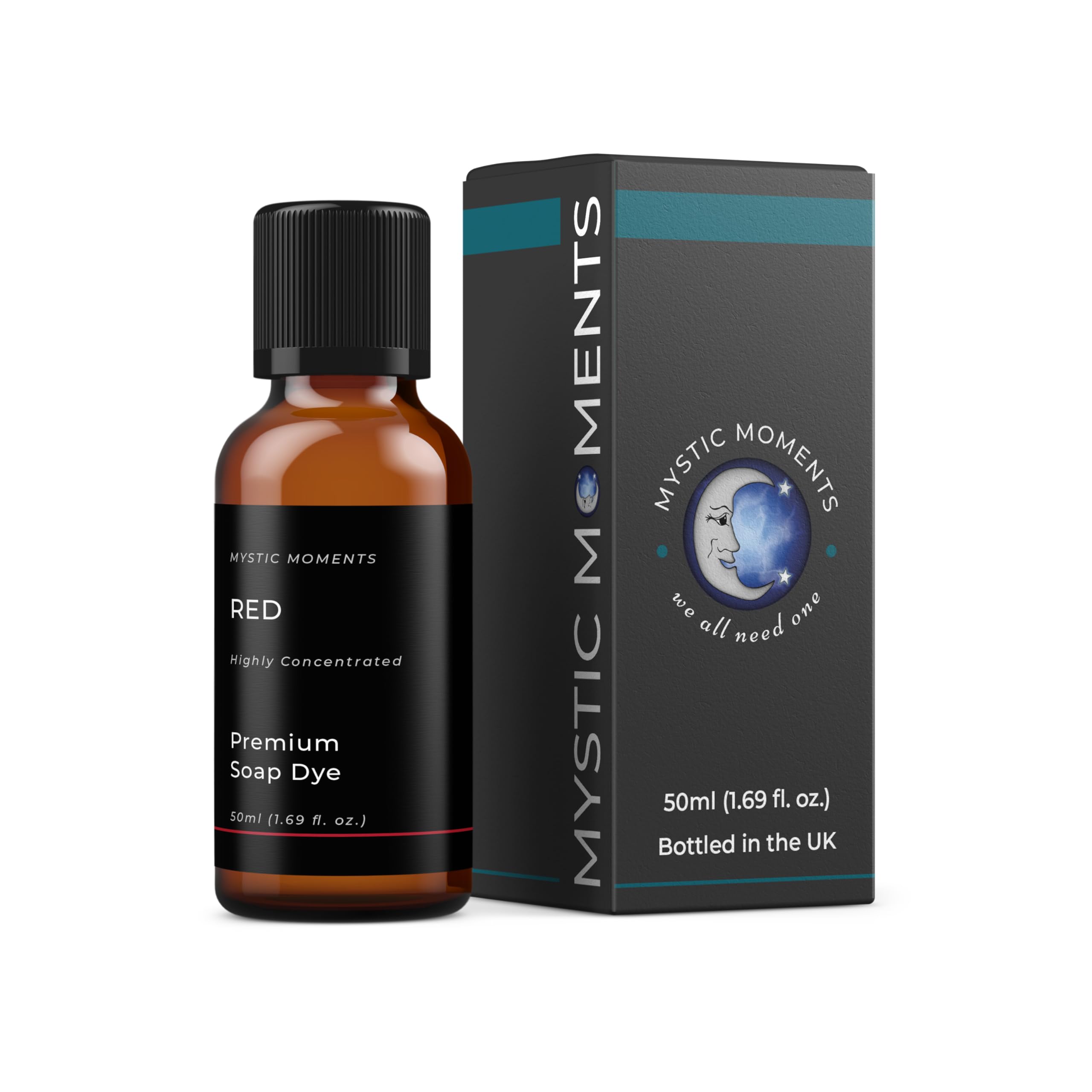 Mystic Moments | Red - Highly Concentrated Soap Dye 50ml | Perfect for Soap Making, Creams and Lotions