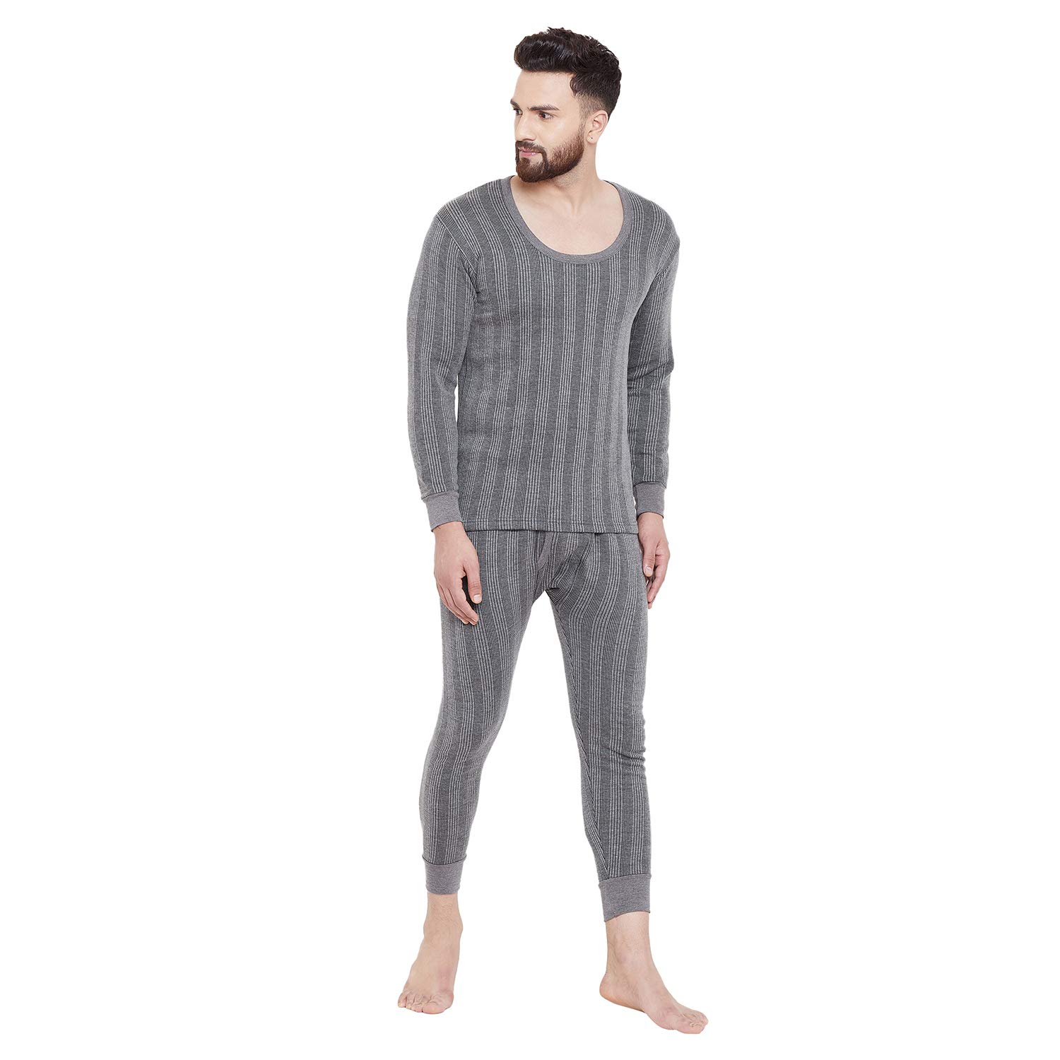 ZIMFIT Cotton Men's or Boy's Winter wear Round Neck Full Sleeves Thermal,Warmer Set