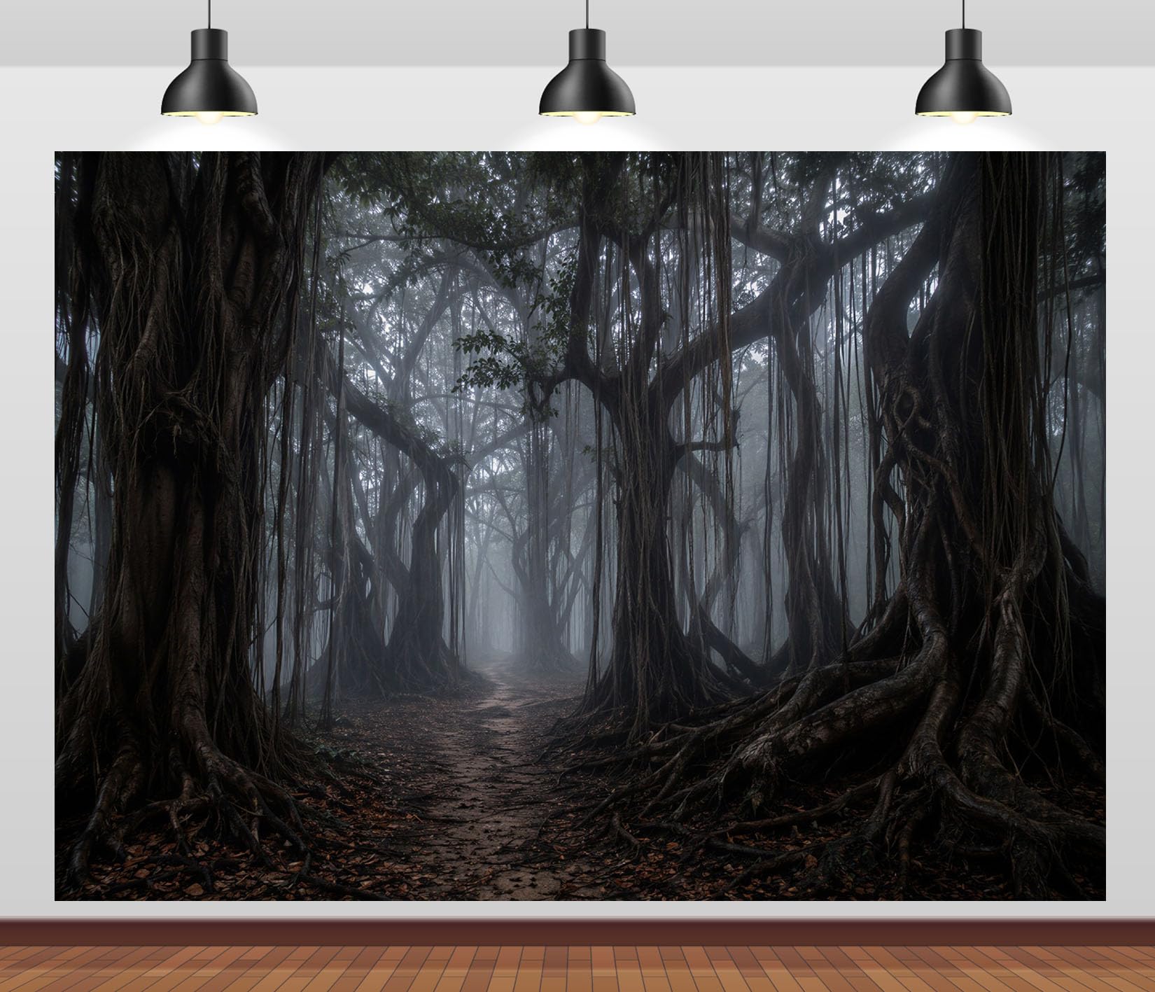 10x6.5FT (3x2m) Sentiero Infestato Con Liane Sfondo Fotografico