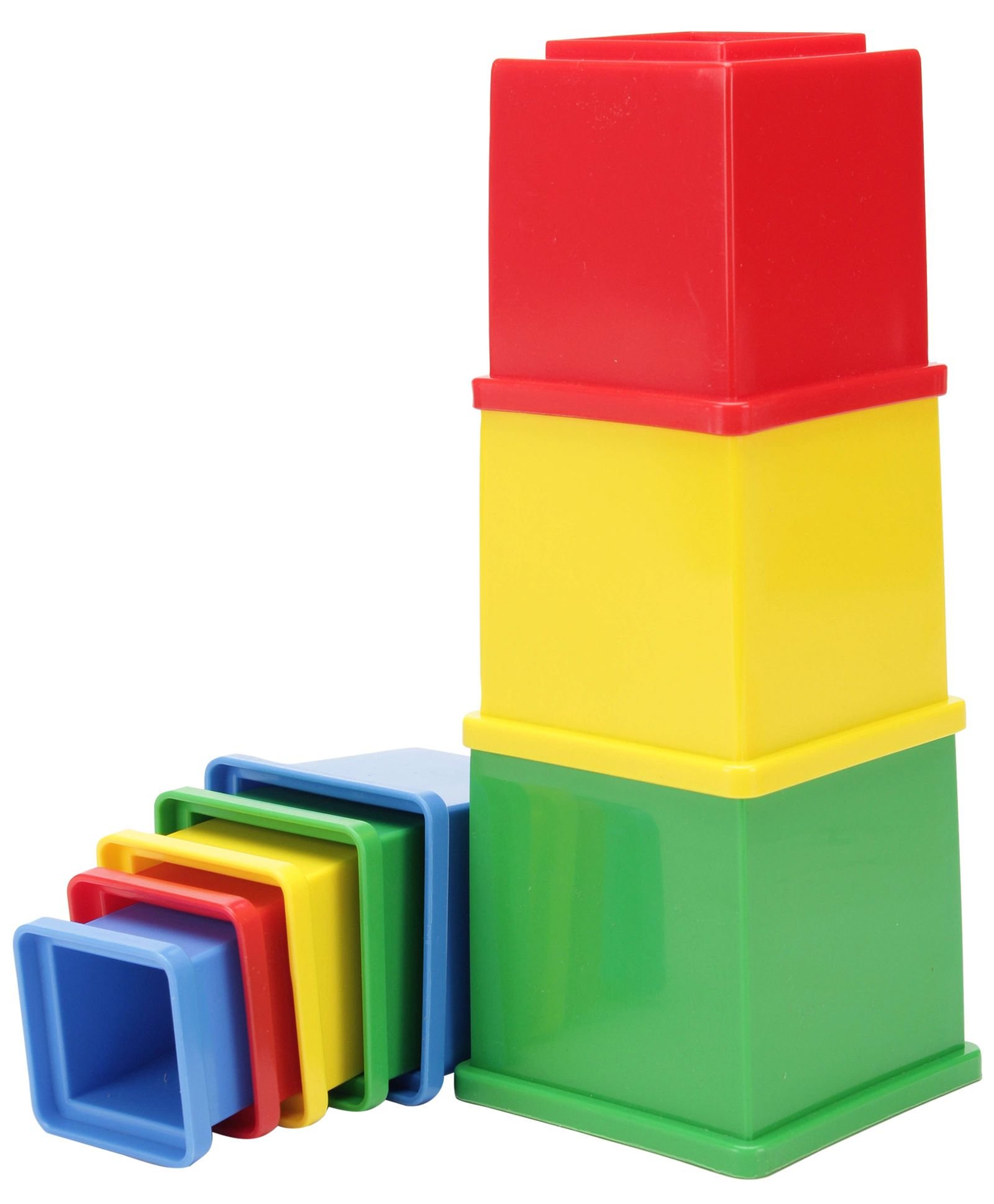 Funskool Giggles, Stacking Cubes , Multicolour stacking Blocks with Alphabet, Helps to Sort,Stack and Nest, 12 months & above, Infant and Preschool Toys - Image 5 thumbnail