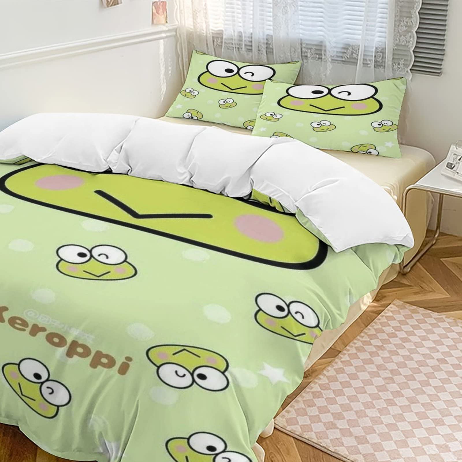 まろぷ〜　ベットカバー Amazon｜けろけろけろっぴ布団カバーセット 寝具カバーセット 3点
