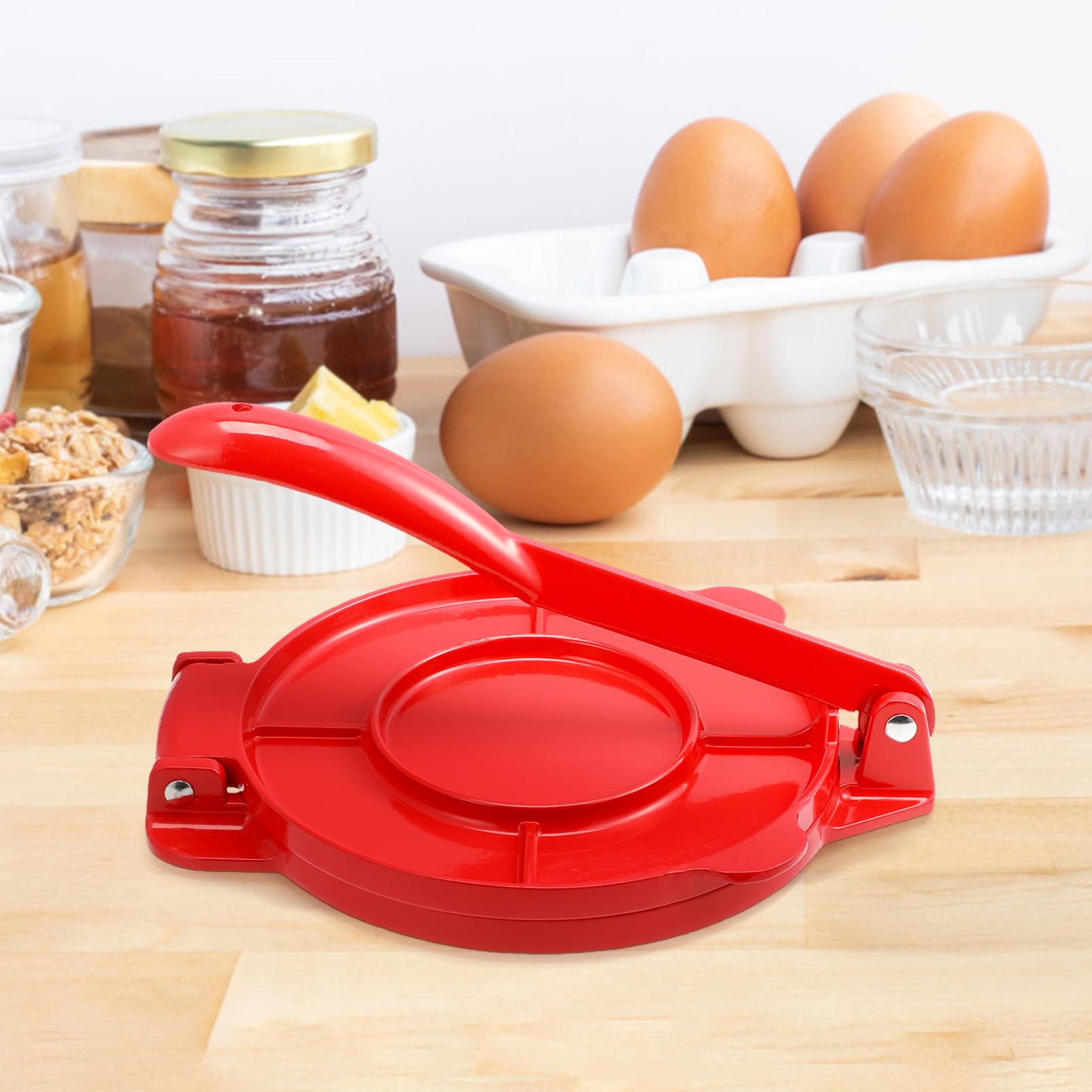Hemobllo Tortilla Press En Aluminium Presseur De Pâte Pour Tortillas Empanadas Mini-Coquilles De Tarte Boulettes Pour Cuisine Maison Et Restaurant Sans Rouleau À Pâtisserie