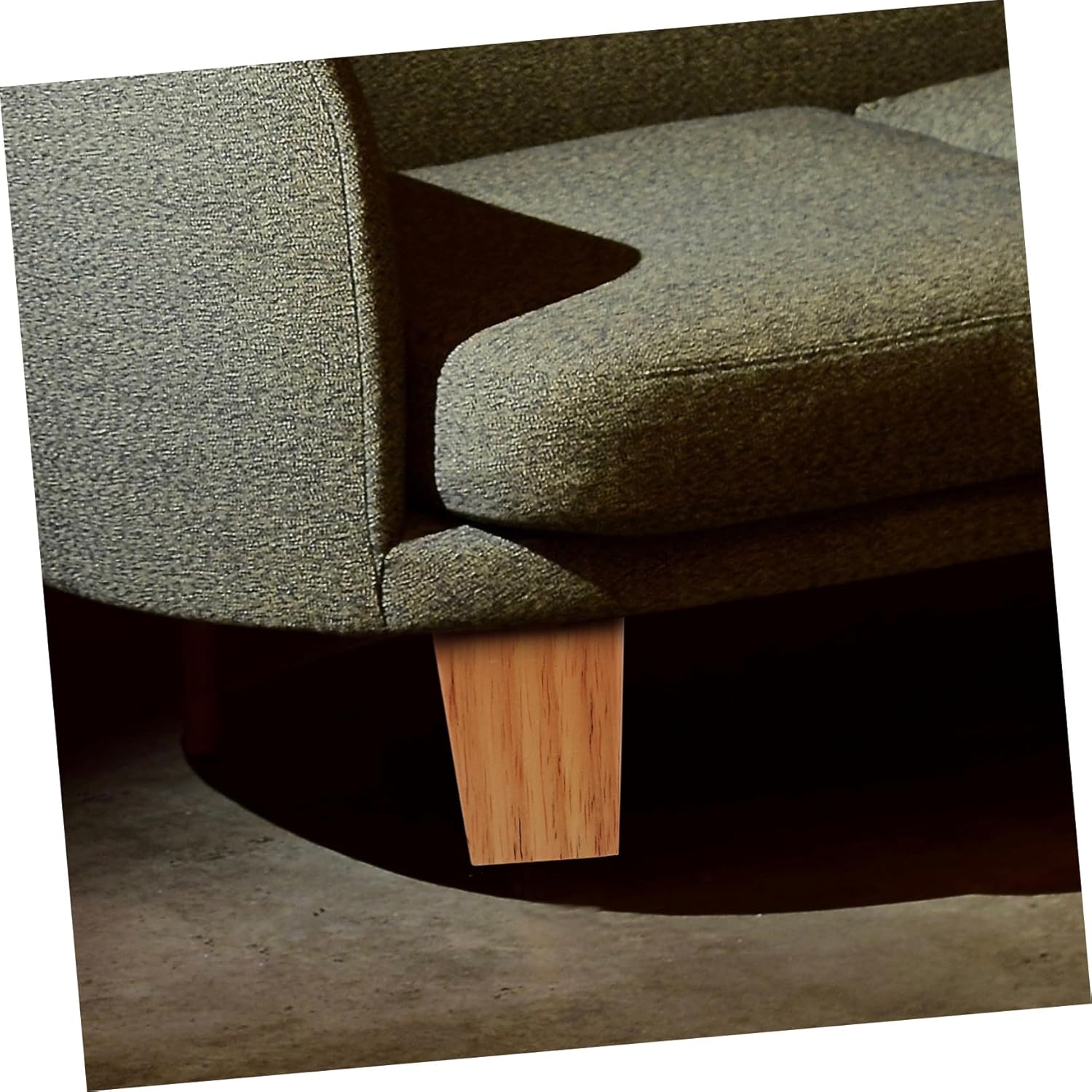 Homoyoyo 4pcs Solid Couch Legs Replacement Feet for Sofa Dresser Coffee Table Easy to Install Furniture Legs Natural Finish Versatile Design for Home Office Use