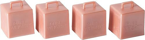 Miniatura 1 de Creative Balloons™ Mfg. Inc. - Globo de peso cúbico, 2.16 onzas, oro rosa metálico, 10 unidades