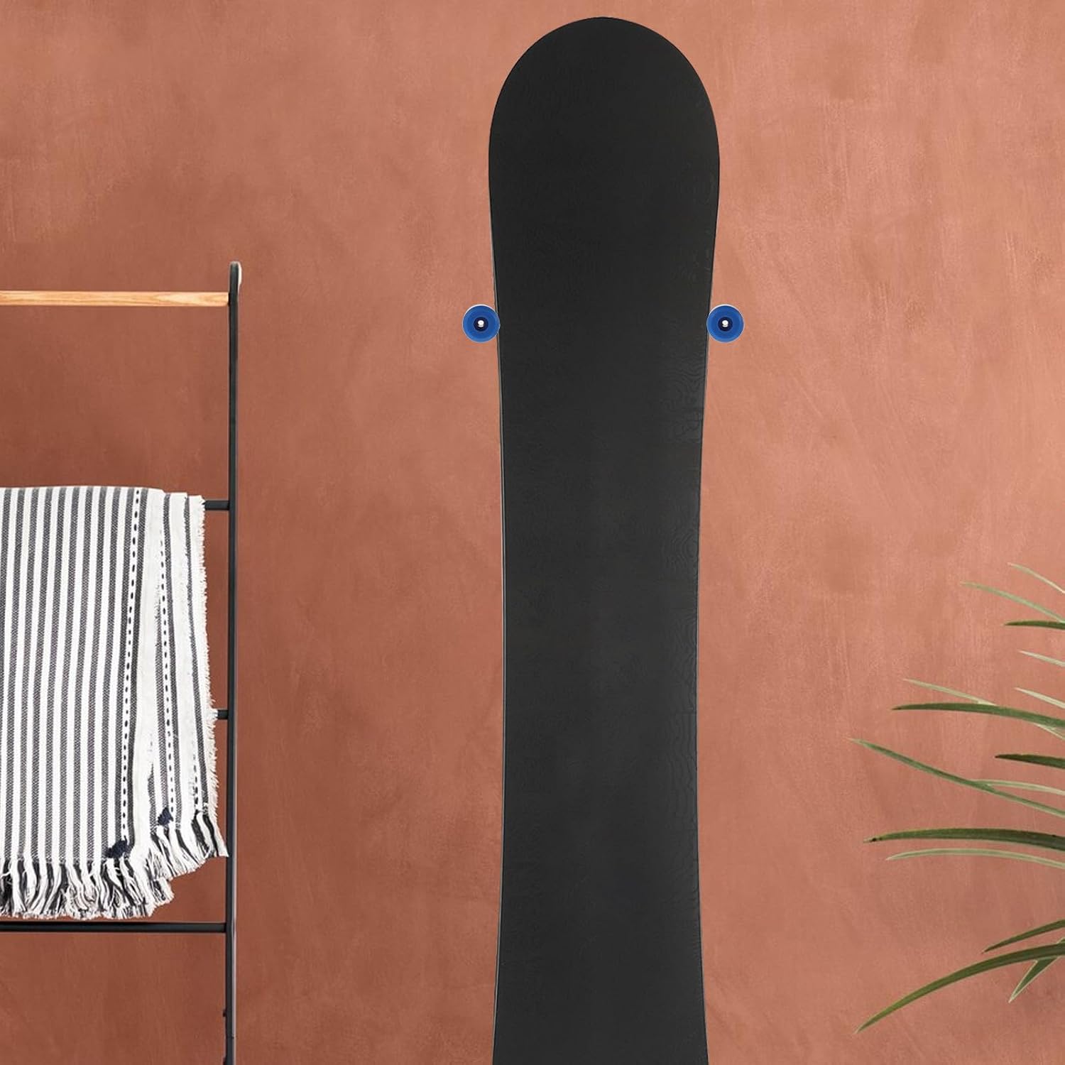 KICHOUSE 2pcs Snowboard Wall Rack Vertical Storage Hanger with Screws
