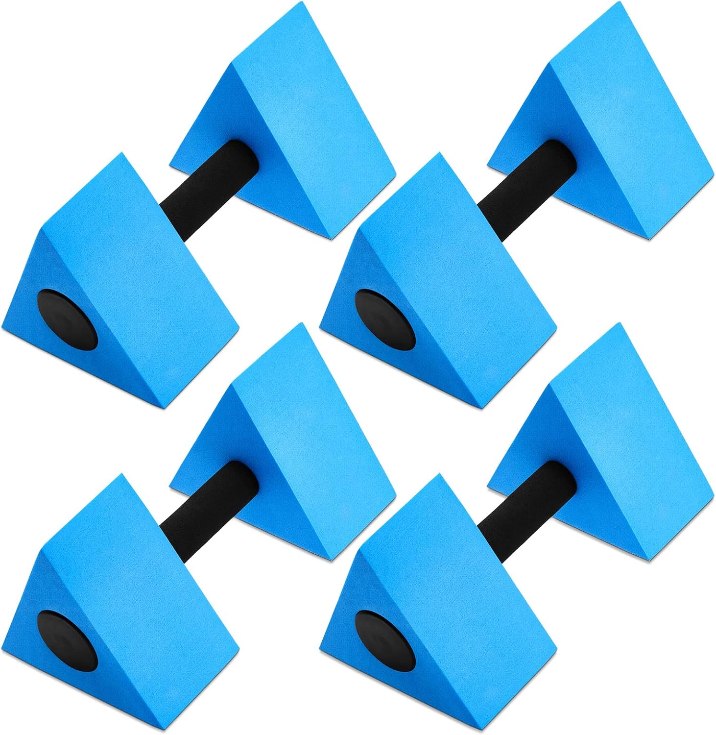 4 Pcs Triangular Aquatic Exercise Dumbbells Floating Water