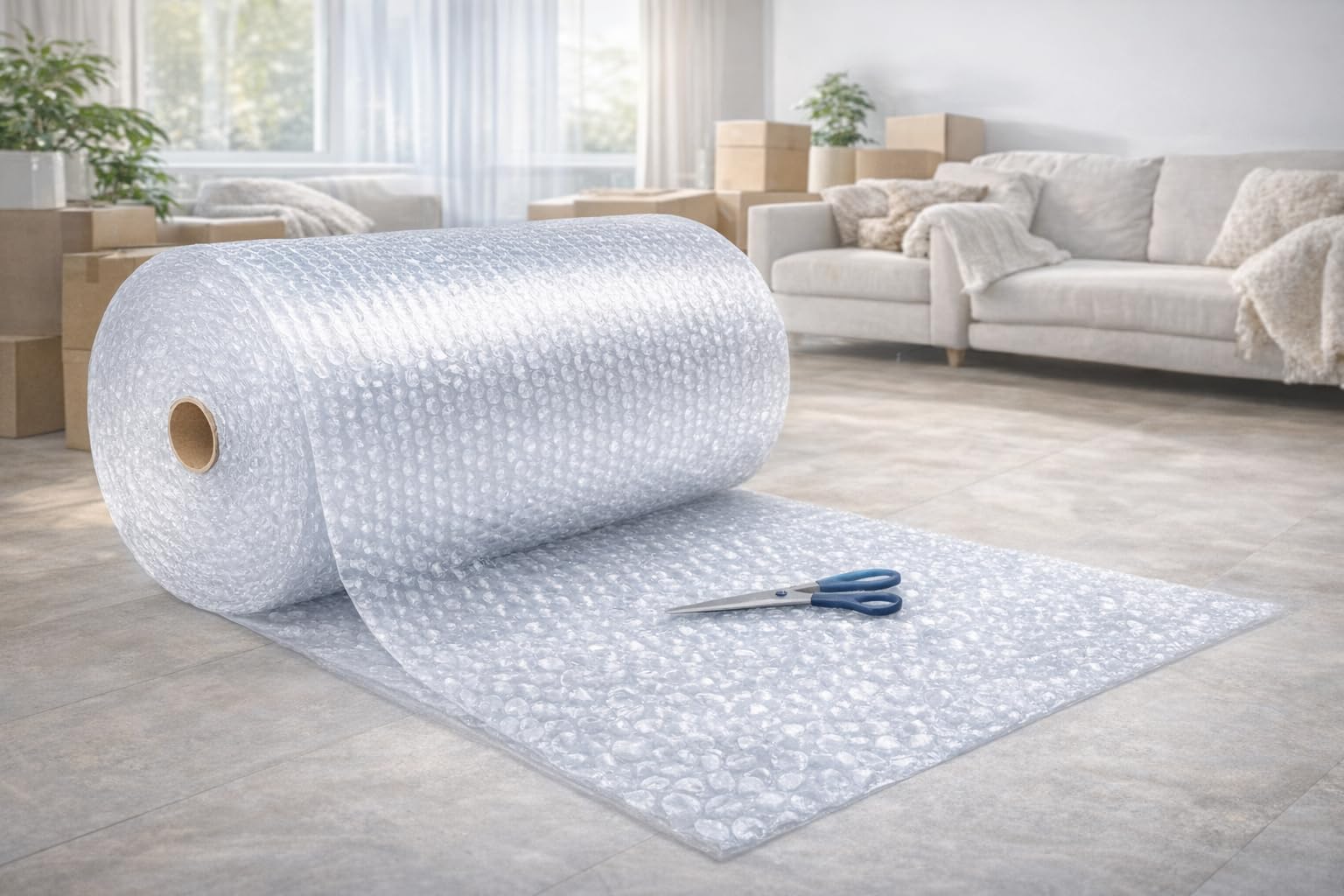 Rotolo Pluriball Extra Large 150 CM - Ideale per Spedizione Trasloco e Trasporto di oggetti fragili e ingombranti - 1 PZ Trasparente - Varie Lunghezze (10Mx1,5M (HxL))