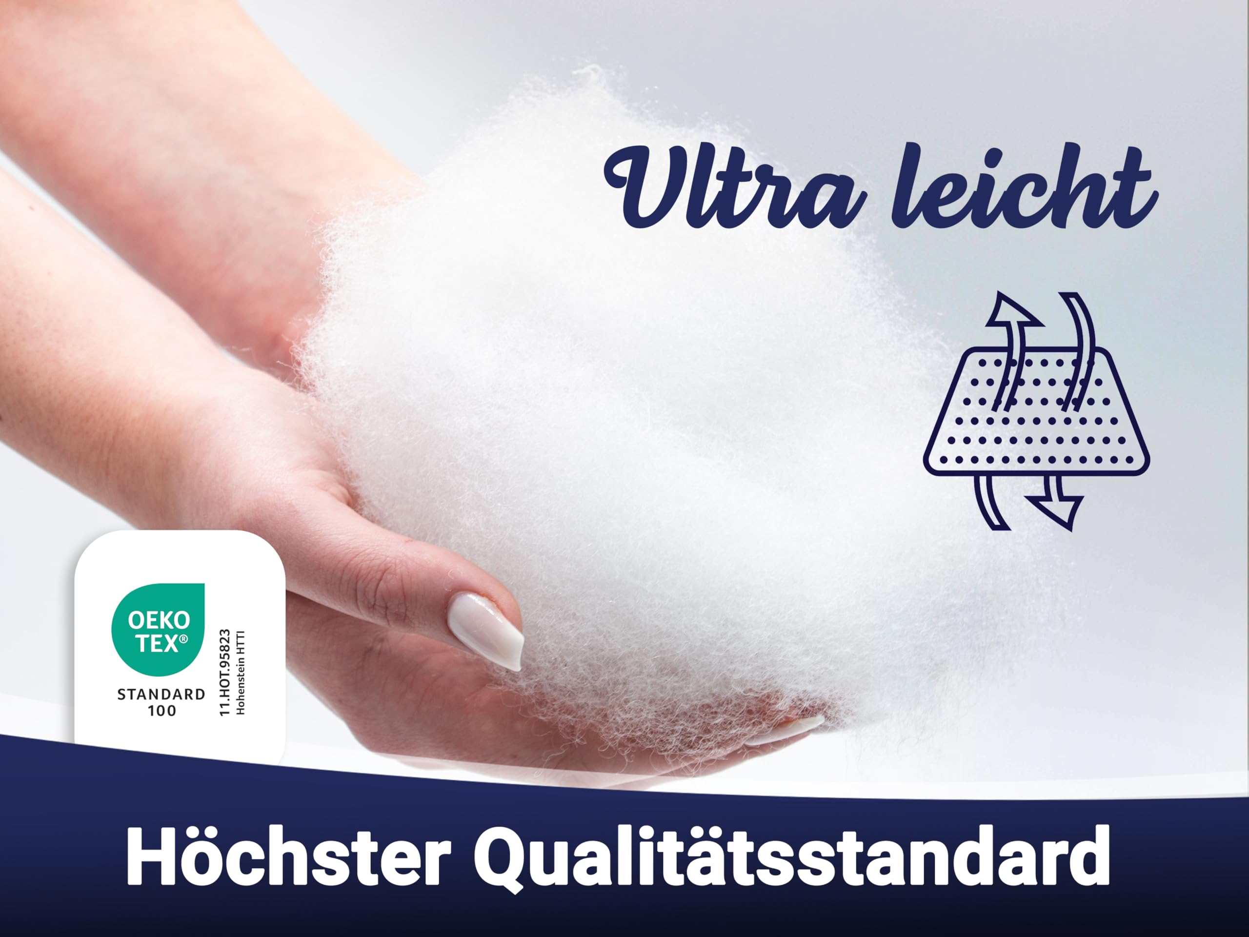 ZOLLNER 5er Set Sommerbettdecke in 135x200 cm – Ultra leichte Einziehdecke - Wärmeklasse 2 - mit Rautensteppung - Füllung aus Polyester - waschbar bis 95°C - Hotelqualität - Oeko Tex® Zertifiziert