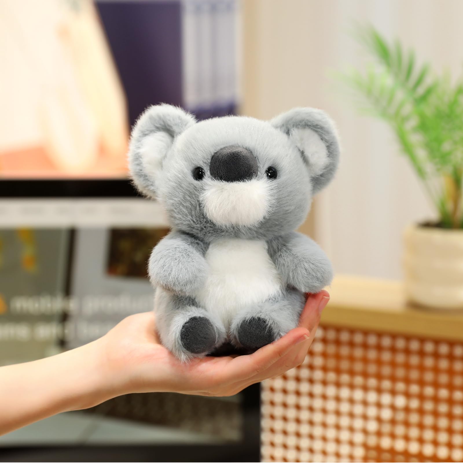 Ditucu Palm-Sized Koala Stuffed Animals Cute Soft Plush Doll Small Plushies Toys Gifts for Kids Grey 6 inch