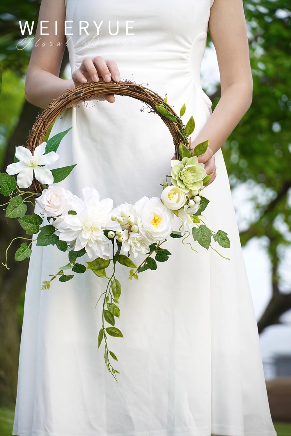 White Artificial Flowers Combo Box - Wedding Decor, Fake Flowers for Home Decor Indoor, Cake Flowers, Faux Flowers for Crafts - Image 3