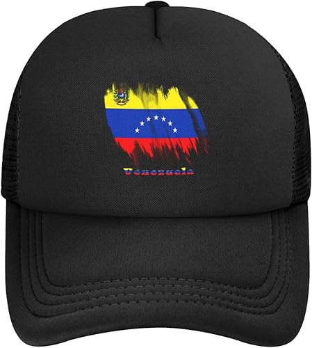 Miniatura 2 de Gorra de béisbol de malla para papá, gorra de camionero ajustable, unisex, color negro