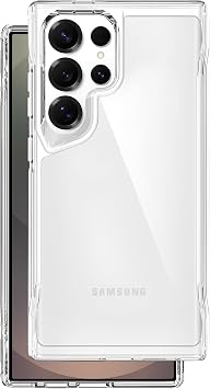 Crystal Armor Series Shock Absorber Soft Silicone Edge Back Hard Polycarbonate Shockproof Transparent Case For Teknoft Samsung Galaxy S25 Ultra