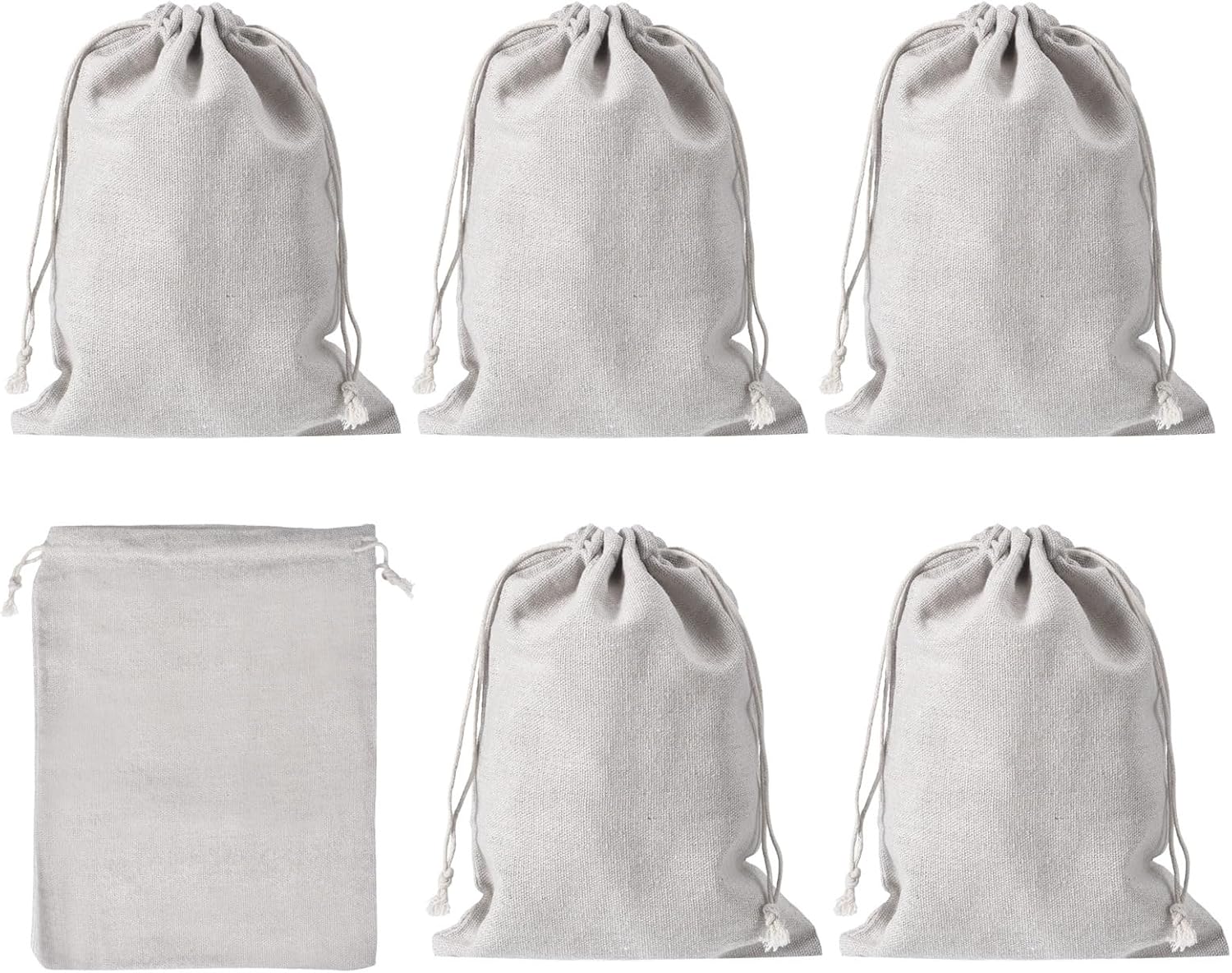 PATIKIL 9"x7" Coin Sacks Bag, 6 Pack Bank Coin Deposit