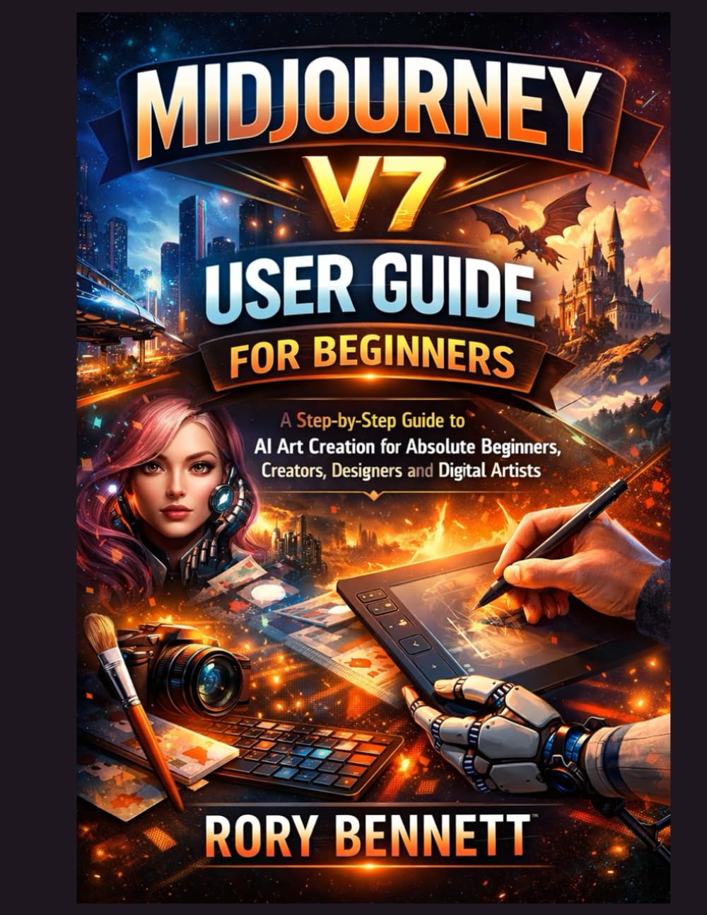 MIDJOURNEY V7 USER GUIDE FOR BEGINNERS: A Step-by-Step Guide to AI Art Creation for Absolute Beginners, Creators, Designers, and Digital Artists