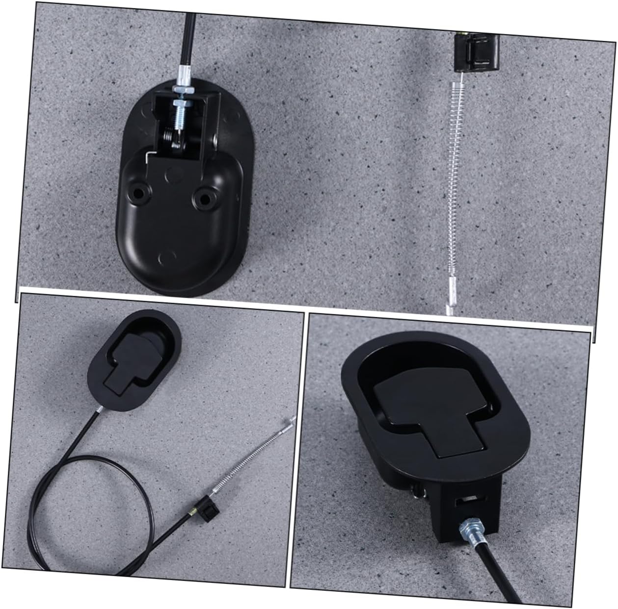 Levemolo 3pcs Aluminum Recliner Release Lever Cable Sofa Chair Spring Cable Replacement Parts Recliner Handle for Seat Adjust