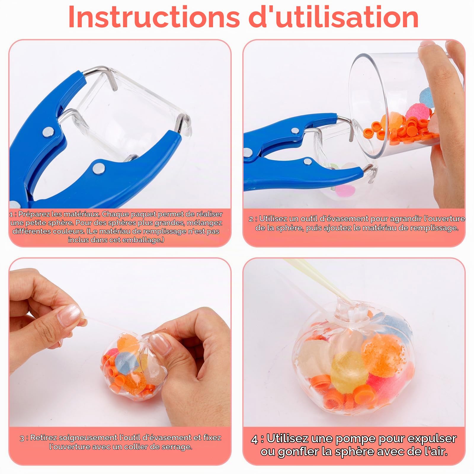 NQEUEPN Kit Fabrication de Squishies, Kit Fabriquer Sa Propre Balle