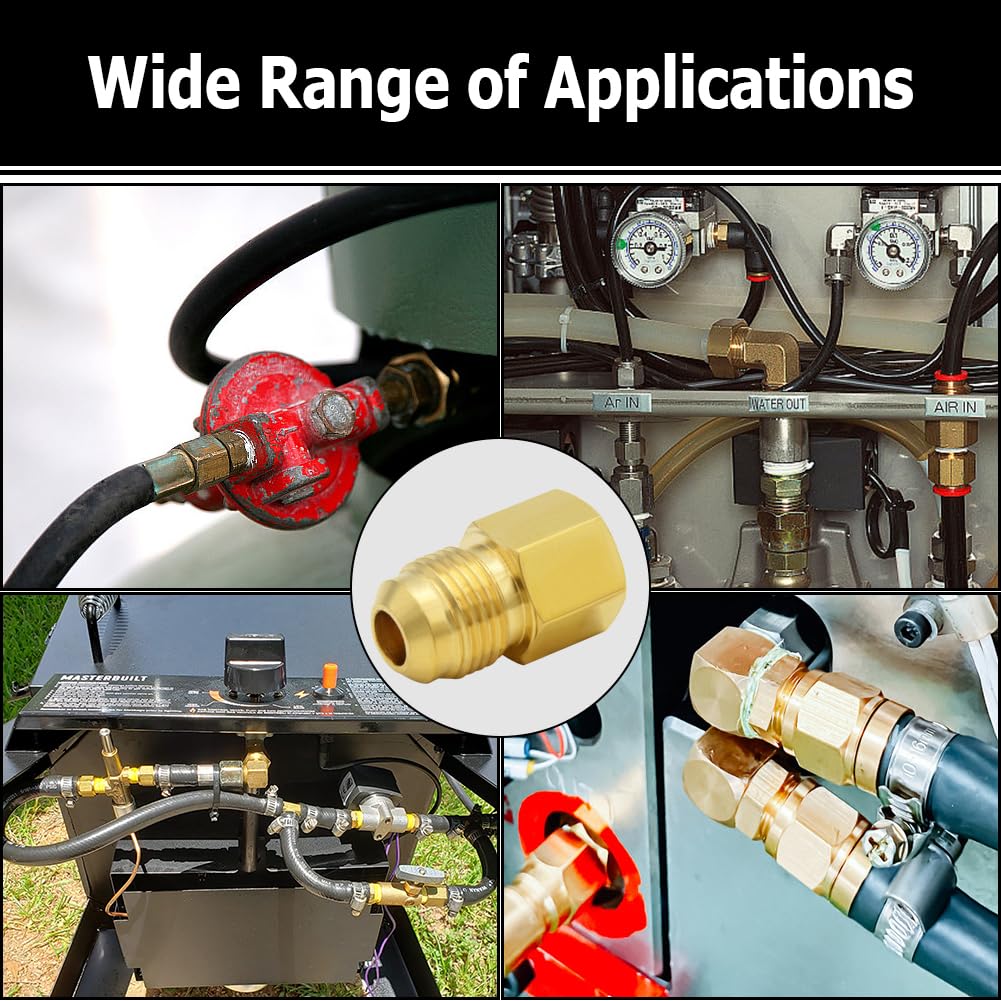 Adaptador Reductor De Latón 1/4SAE Macho A G1/4 Hembra - Para Sistemas Hidráulicos, Gas O Refrigeración