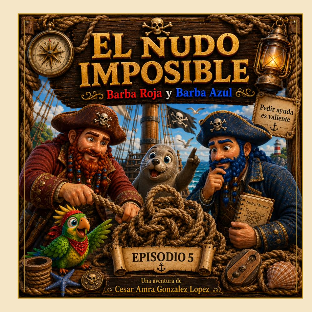 El Nudo Imposible: Una aventura sobre pedir ayuda. (Las Aventuras de Barba Roja y Barba Azul)